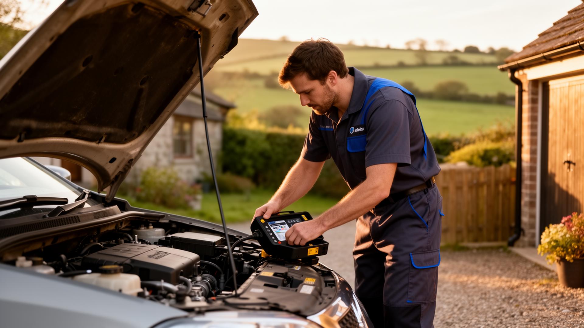 ASAP Mechanic working on a car in Devon